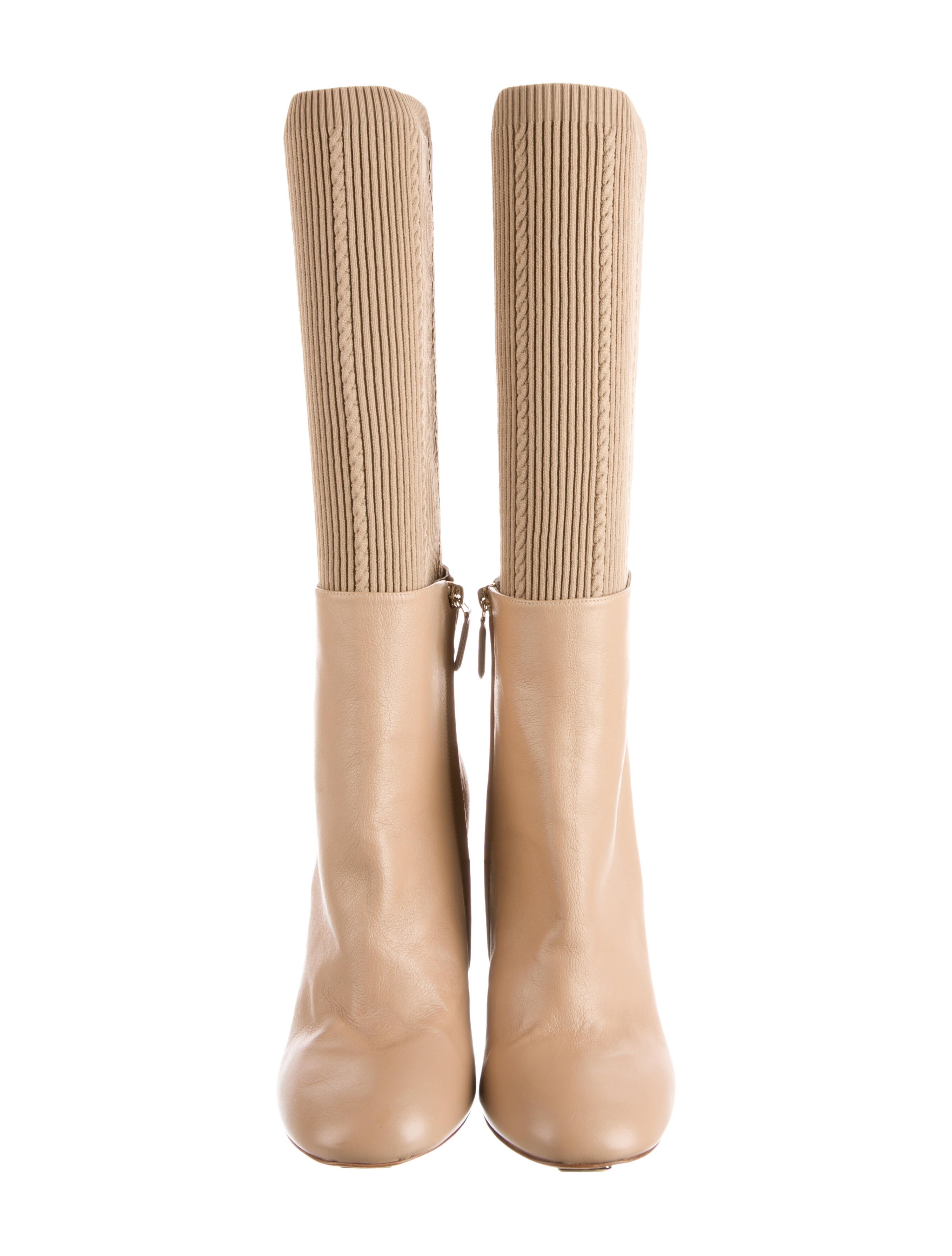 Chanel 2016 Interlocking CC Logo Sock Boots