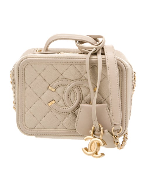 Chanel Small Filigree Vanity Case