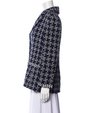 Chanel 2023 Plaid Print Blazer