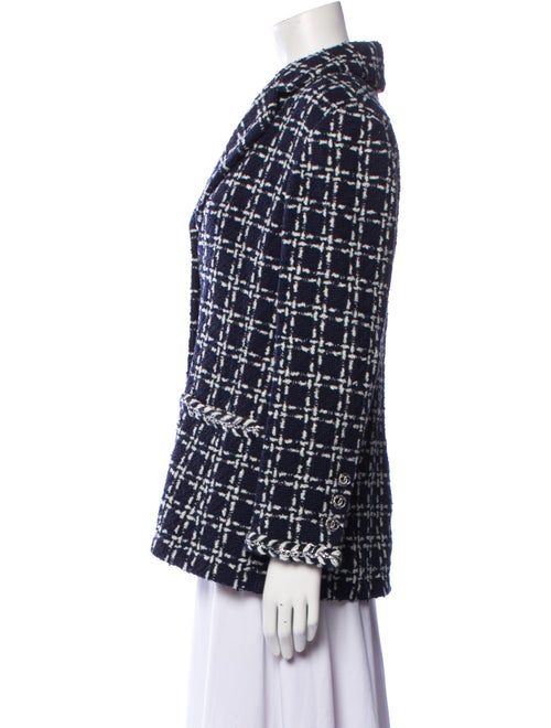 Chanel 2023 Plaid Print Blazer