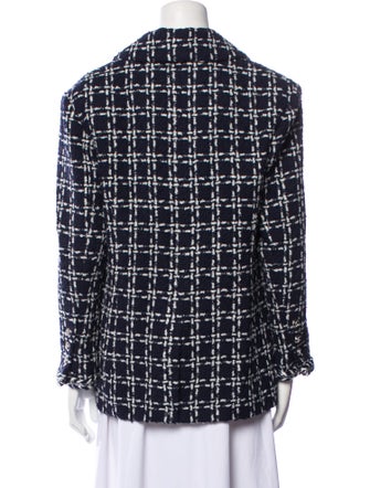 Chanel 2023 Plaid Print Blazer