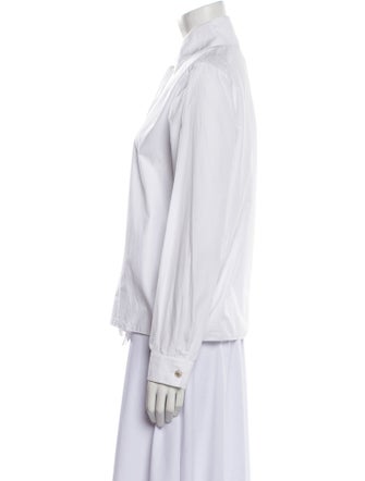 Chanel 2020 Long Sleeve Button-Up Top