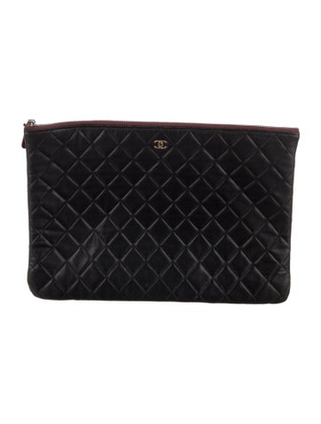 Chanel Cosmetic Bags Large Quilted O-Case