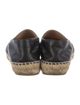 Chanel Interlocking CC Logo Lambskin Espadrilles