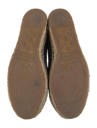 Chanel Interlocking CC Logo Lambskin Espadrilles