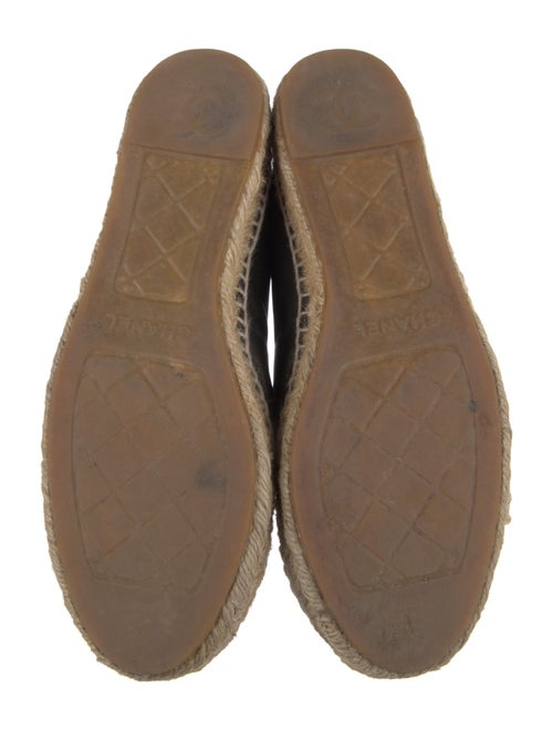 Chanel Interlocking CC Logo Lambskin Espadrilles
