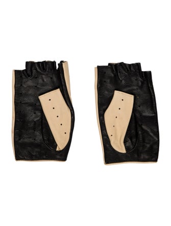 Chanel Lambskin Fingerless Gloves