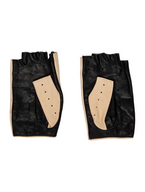 Chanel Lambskin Fingerless Gloves