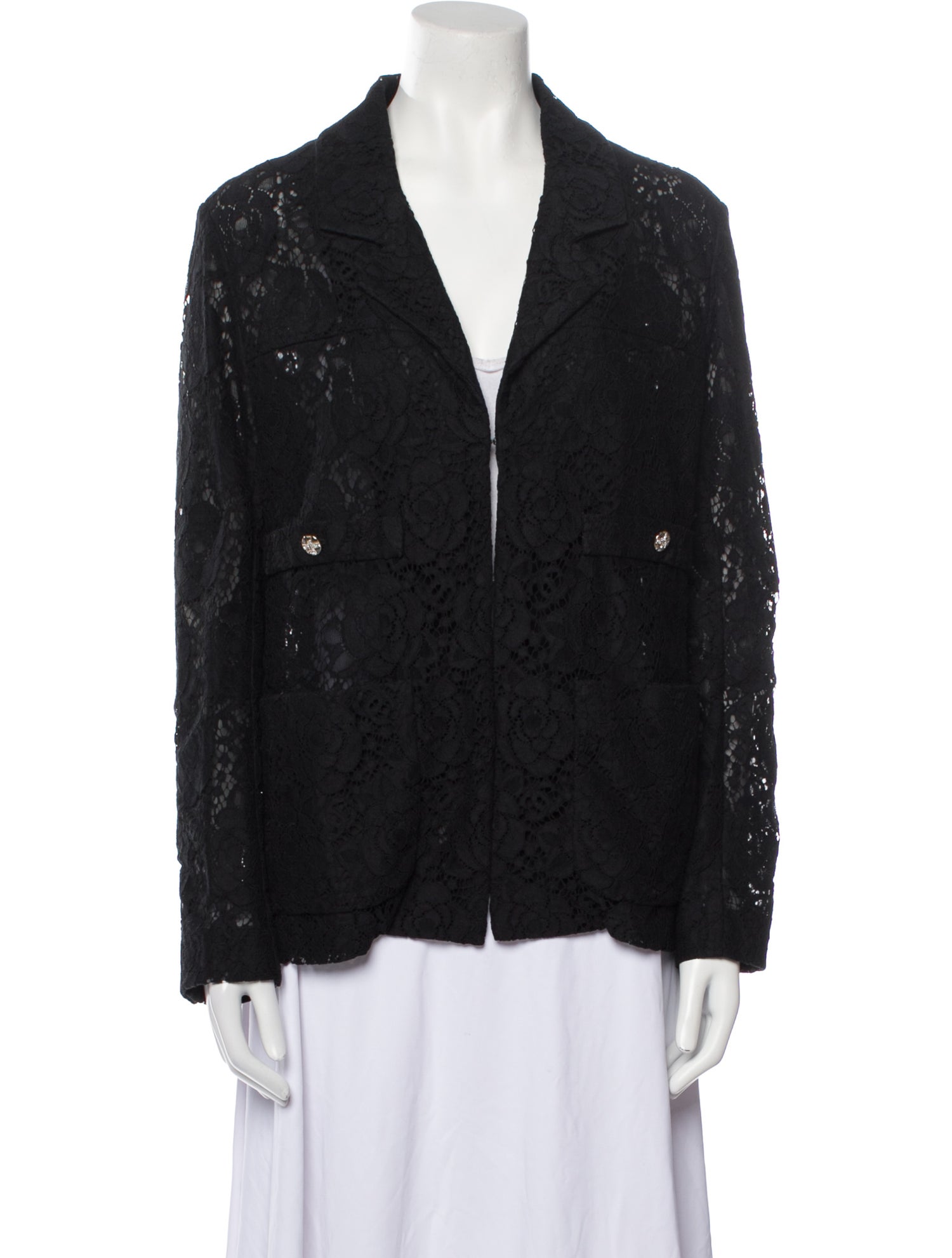 Chanel 2023 Lace Pattern Blazer