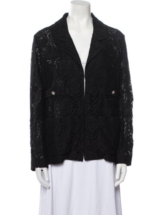 Chanel 2023 Lace Pattern Blazer