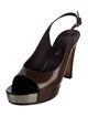 Chanel 2011 Patent Leather Slingback Sandals