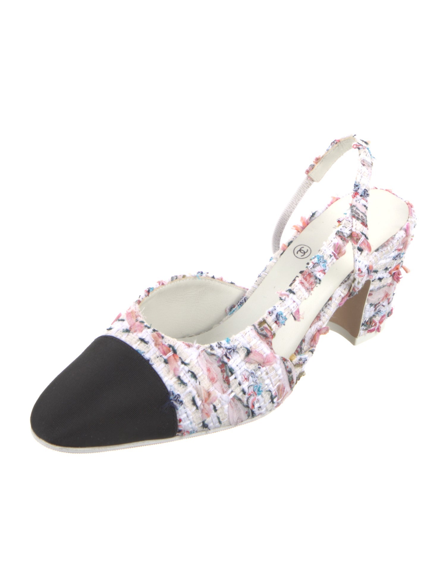 Chanel 2023 Interlocking CC Logo Slingback Pumps