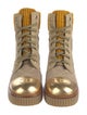 Chanel 2020 Interlocking CC Logo Combat Boots