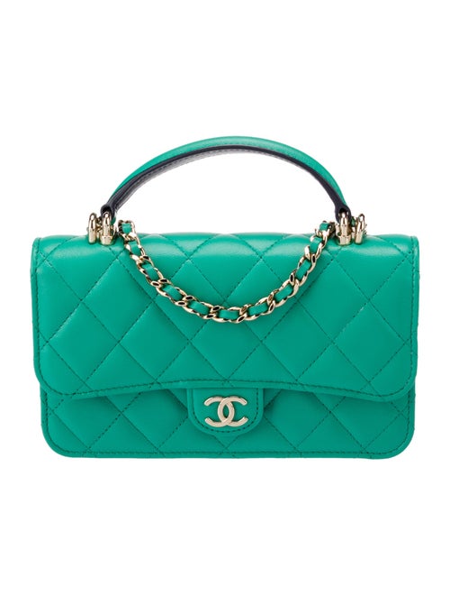 Chanel Top Handle Phone Holder w/ Chain