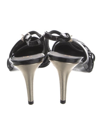 Chanel 2014 Interlocking CC Logo Slingback Pumps