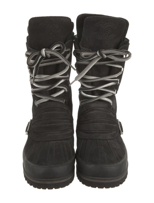 Chanel Suede Combat Boots