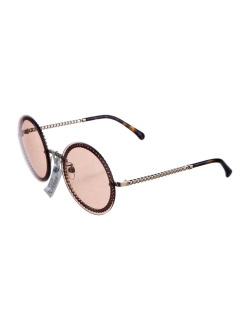 Chanel Interlocking CC Logo Round Sunglasses