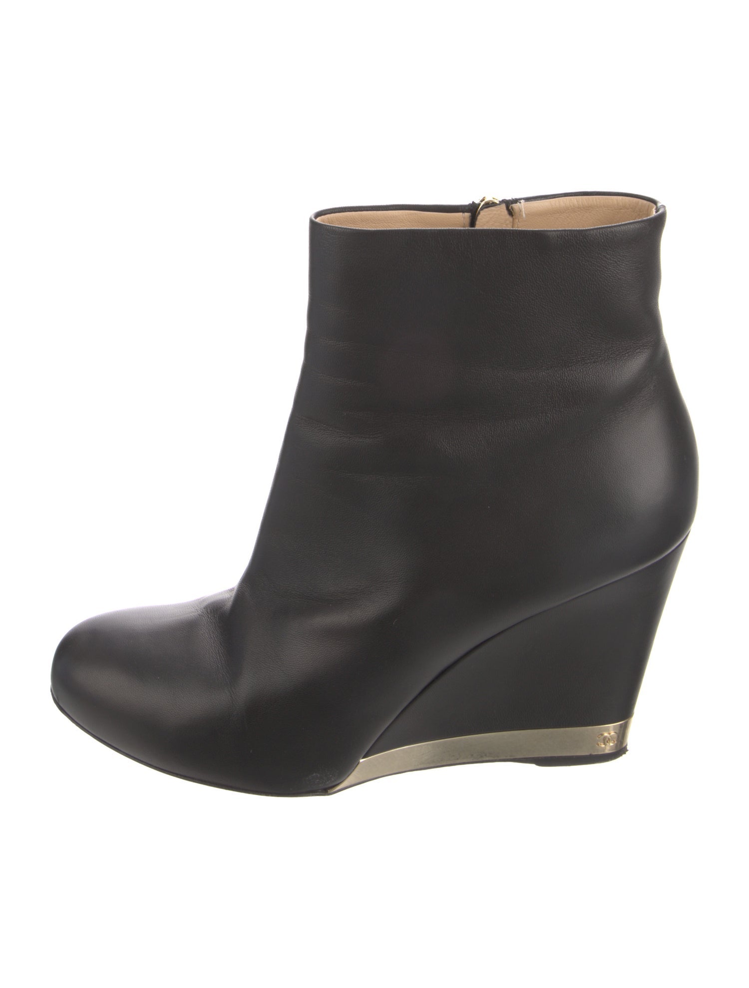 Chanel 2015 Interlocking CC Logo Boots