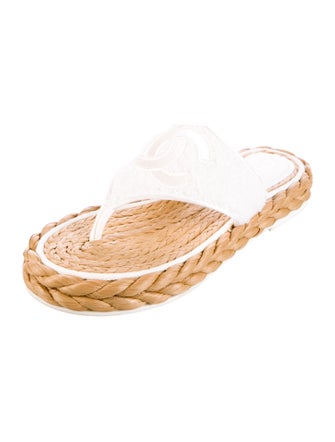 Chanel 2022 Interlocking CC Logo Espadrilles