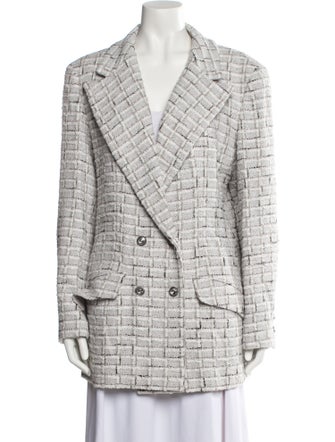 Chanel 2022 Tweed Pattern Peacoat