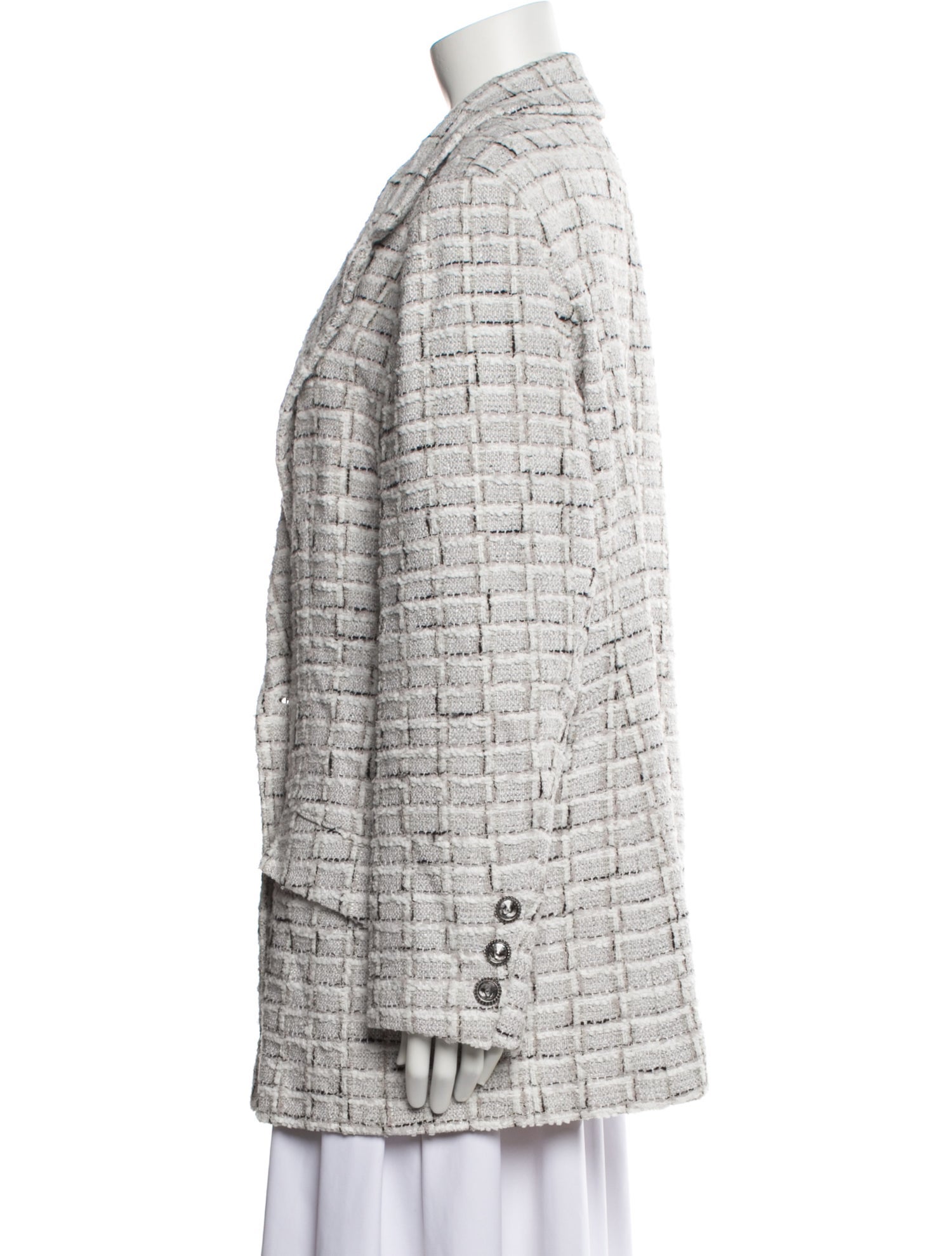 Chanel 2022 Tweed Pattern Peacoat