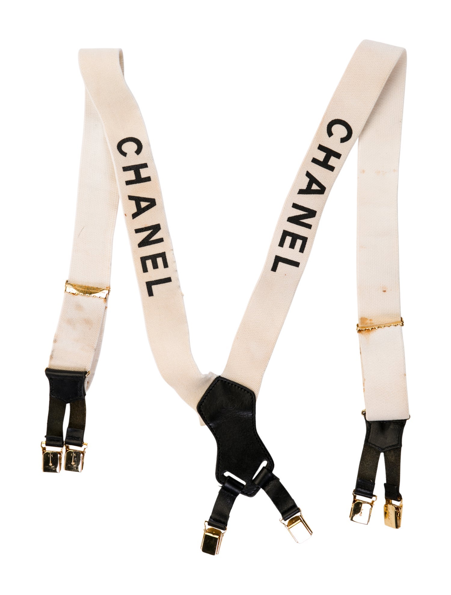 Chanel Logo Suspenders