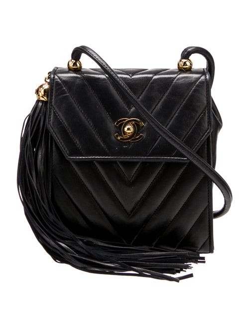 Chanel Chevron Tassel Flap Bag
