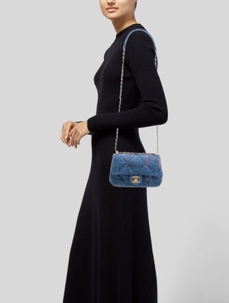 Chanel Rectangular Mini Denim Mood Flap Bag