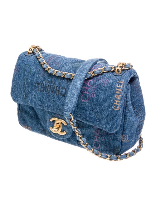 Chanel Rectangular Mini Denim Mood Flap Bag
