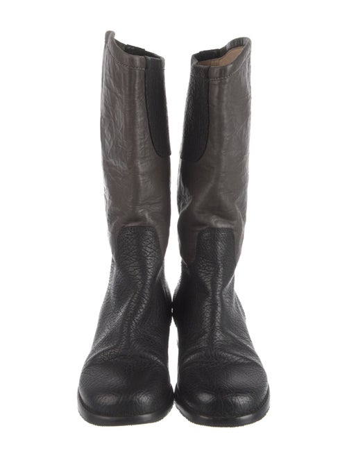 Chanel 2012 Interlocking CC Logo Moto Boots