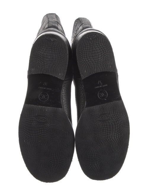 Chanel 2012 Interlocking CC Logo Moto Boots