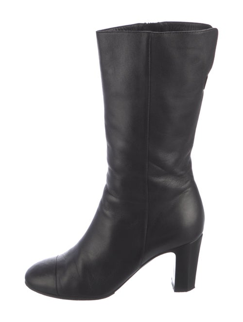 Chanel Interlocking CC Logo Lambskin Boots