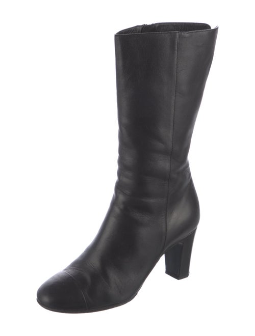 Chanel Interlocking CC Logo Lambskin Boots