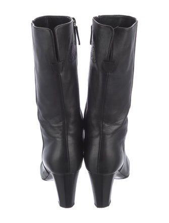 Chanel Interlocking CC Logo Lambskin Boots