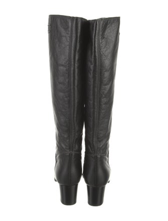 Chanel Interlocking CC Logo Calfskin Riding Boots