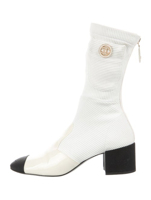 Chanel 2022 Interlocking CC Logo Boots