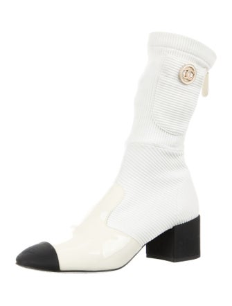 Chanel 2022 Interlocking CC Logo Boots