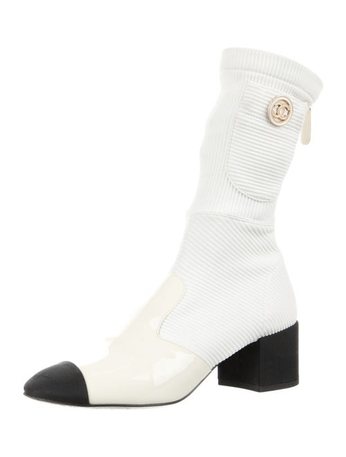 Chanel 2022 Interlocking CC Logo Boots