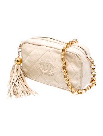Chanel CC Camera Tassel Diamond Bag