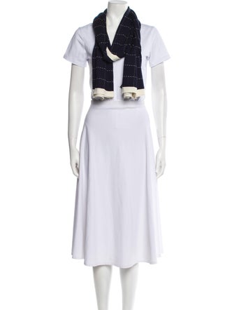 Chanel Wool Interlocking CC Logo Stole