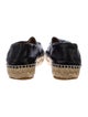 Chanel Interlocking CC Logo Lambskin Espadrilles