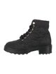 Chanel 2021 Interlocking CC Logo Combat Boots