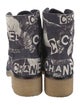 Chanel 2020 Interlocking CC Logo Combat Boots