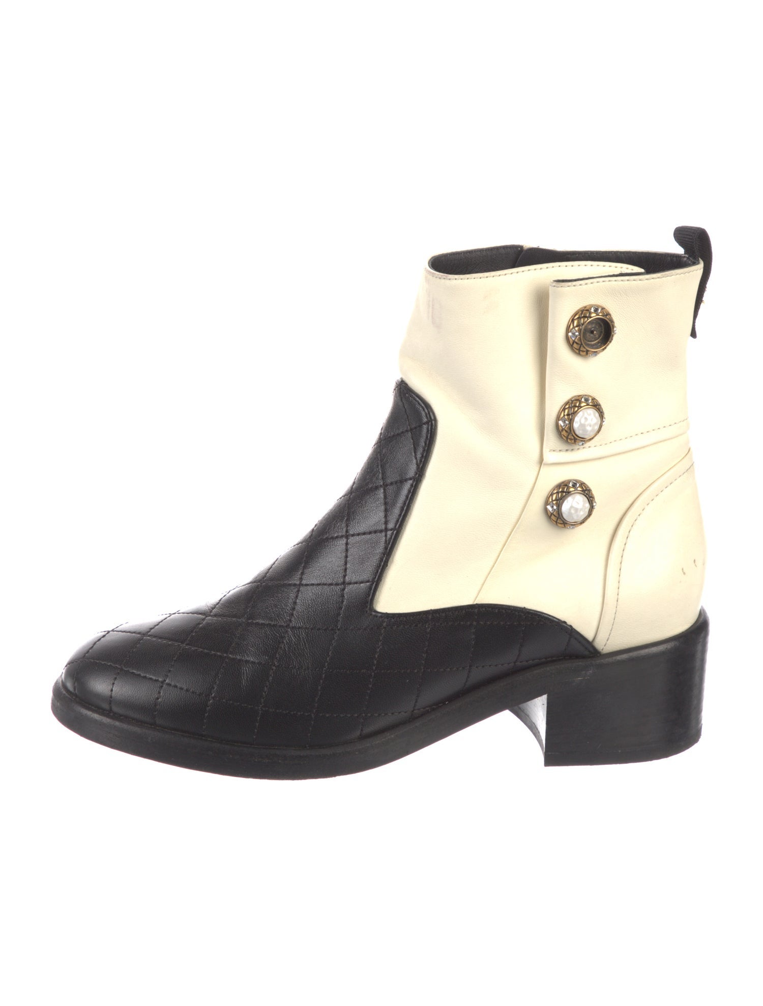 Chanel 2017 Interlocking CC Logo Boots