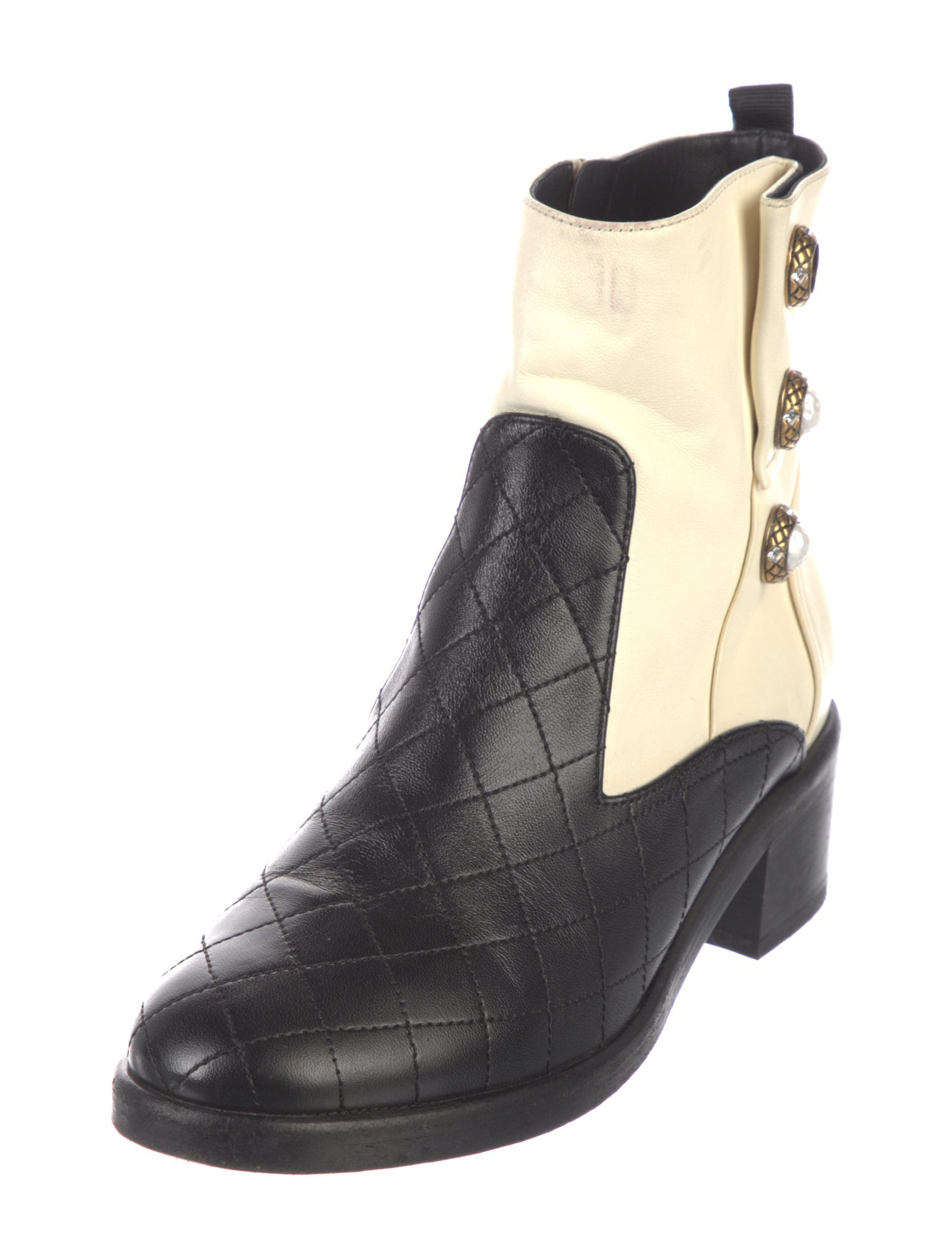 Chanel 2017 Interlocking CC Logo Boots