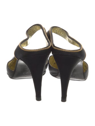 Chanel Vintage Interlocking CC Logo Mules