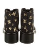 Chanel 2022 Interlocking CC Logo Combat Boots