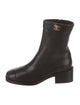 Chanel 2022 Interlocking CC Logo Moto Boots