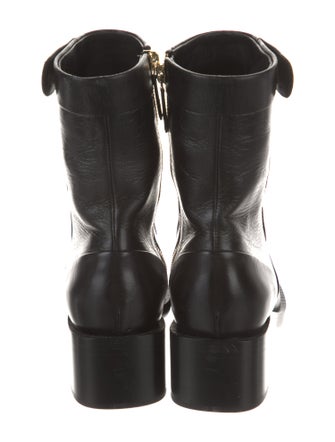 Chanel 2022 Interlocking CC Logo Moto Boots