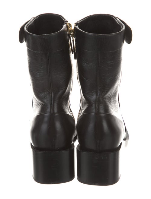 Chanel 2022 Interlocking CC Logo Moto Boots